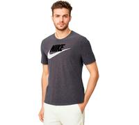 Nike - Camiseta Sportswear Icon Futura, Hombre, Dark Grey Heather-Black-White, L