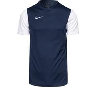 Nike Unisex Niños Camiseta de Fútbol de Manga Corta Y Nk Df Tiempo Prem II Jsy Ss, Azul Marino y Blanco, DH8389-410, M