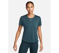 Nike W Nk One DF SS Std Top Manga Corta, Deep Jungle/White, Medium para Mujer