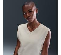 Nike Chaleco de golf con cuello en V - Mujer - Blanco S (EU 36-38)