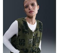 Nike Chaleco de tejido Fleece grueso - Mujer - Verde XL (EU 48-50)