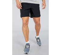 Nike M Nk DF Challenger 7ul Short Pantalones Cortos, Negro y Plateado Reflectante, Medium para Hombre