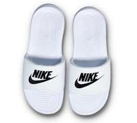 Nike - Chanclas Victori One Slide, Unisex, White-Black, 12 USA