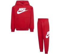 Nike -Chándal Compuesto de Sudadera y pantalón con Capucha y Forro con Bolsillos de Canguro, con Logo Bordado, pantalón con Cintura Ajustable con cordón elástico Rojo U1