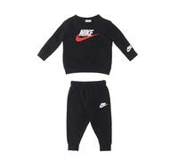 Nike - Chándal compuesto por sudadera y pantalón - Sudadera con capucha - Sudadera con dobladillo y puños acanalados - Sudadera con logotipo pantalón con cintura elástica, Negro , 18 meses