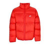 Nike - Chaqueta Acolchada Roja/Blanca con Cuello Alto - Sport - Hombre - Rojo - L -