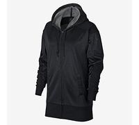 Nike - Chaqueta con Capucha y Cremallera Completa para Mujer, Mujer, Chaqueta, 929832, Htr/Black, Large