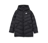 NIKE Chaqueta larga sintética para niñas, Niñas, Chaqueta, CZ4056, negro/blanco, large
