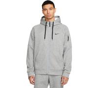Nike - Chaqueta Therma-Fit Hoodie, Hombre, Dark Grey Heather-Particle Grey-Black, L