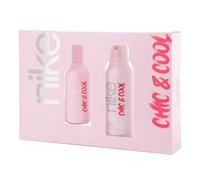 NIKE - Chic & Cool, Estuche de Regalo Mujer, Colonia 100 ml + Desodorante 200 ml, Eau de Toilette Natural y Femenina, Aroma Afrutado, Fragancia Dulce, Intensa y Duradera