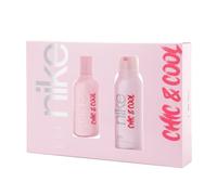NIKE - Chic & Cool, Estuche de Regalo Mujer, Colonia 100 ml + Desodorante 200 ml, Eau de Toilette Natural y Femenina, Aroma Afrutado, Fragancia Dulce, Intensa y Duradera