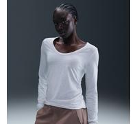 Nike Chill Knit Camiseta de manga larga - Mujer - Marrón M (EU 40-42)