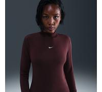 Nike Chill Knit Camiseta de manga larga y entallada con cuello alto Chill Knit para mujer - Rojo S (EU 36-38)