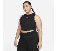 Nike Chill Knit Camiseta de tirantes corta y ceñida con elástico mini - Mujer - Negro 0X