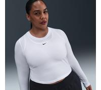 Nike Chill Knit Crop top entallado de manga larga - Mujer - Blanco 2X