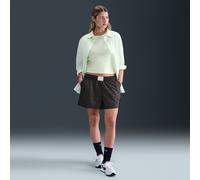 Nike Chill Poplin Pantalón holgado a rayas de talle medio - Mujer - Negro XS (EU 32-34)