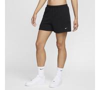 Nike Chill Terry Pantalón corto de tejido French terry de talle medio de 10 cm - Mujer - Negro L (EU 44-46)