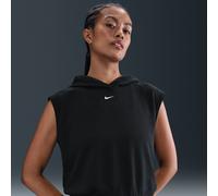 Nike Chill Terry Sudadera con capucha corta sin mangas de tejido French terry - Mujer - Negro XS (EU 32-34)