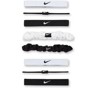 Nike - Cinta del pelo Flex Classic (8 unidades), Unisex, White-Black-Black