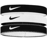Nike - Cinta del pelo Flex Classic Wide (3 unidades), Unisex, Black-White-Black