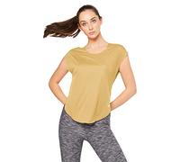 Nike City Sleek Top Short-Sleeve, Mujer, Club Gold/Reflective silv, S