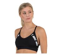 Nike CJ0559-010 W NK DF Indy CB Logo Bra Sports Bra Mujer Black/White Tamaño S