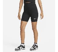 Nike Classic Pantalón corto de ciclismo de 20 cm y talle alto - Mujer - Negro M (EU 40-42)