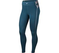 Nike CLN Hyperwarm - Mallas para Mujer, Unzutreffend, Mujer, Color Midnight Turq/Metallic Silver, tamaño Medium