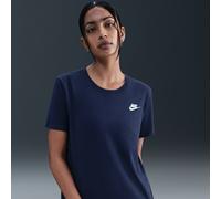 Nike Club Essentials Camiseta - Mujer - Azul M (EU 40-42)