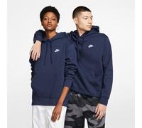 Nike M NSW Club Hoodie Po BB Sweatshirt, Hombre, Midnight Navy/Midnight Navy/White, S