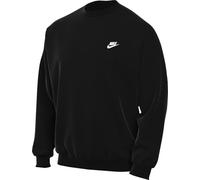 Nike Club Fleece Sudadera Oversize De Tejido French Terry con Cuello Redondo - Hombre, Black/Black/White, HJ1819-010, S