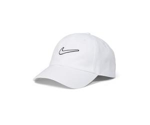 NIKE Club Unstructured Swoosh Cap Gorra de béisbol, Blanco/Blanco, S-M Unisex Adulto