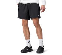Nike Club Woven Flow Shorts Pantalones Cortos, Negro/Blanco, Large para Hombre