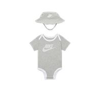 Nike Conjunto de body y gorro de pescador esencial - Bebé - Gris 6-12M