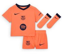 Tercera equipación Stadium FC Barcelona 2025/26 Equipación de tres piezas de fútbol Replica Nike Total 90 - Bebé e infantil - Naranja 12-18M