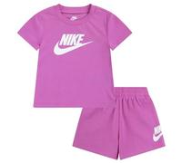 NIKE Conjunto infantil Club Tee y Short Set 86L596, fucsia, 5-6 Years