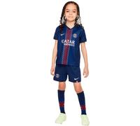 Nike - Conjunto PSG Primera Equipación 2025-2026 Niño, Unisex, Midnight Navy-Midnight Navy-White Full Spon-H, M