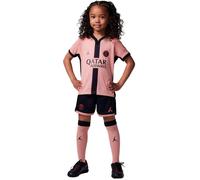 Nike - Conjunto PSG Tercera Equipación 2024-2025 Niño, Unisex, Rust Pink-Black-Black, L