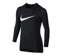 Nike Cool Hbr Comp LS YTH Camiseta, Niños, Negro/Gris/Blanco (Black/Anthracite/White), XL