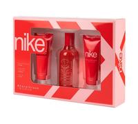 NIKE - Coral Crush Colonia 100 ml + Gel de Baño 75 ml + Crema Corporal 75 ml, Estuche de Regalo Mujer, Eau de Toilette Natural y Femenina, Aroma Floral Afrutado, Fragancia Dulce, Intensa y Duradera