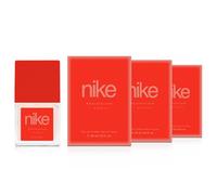 NIKE - Coral Crush Pack de 3 x 30 ml, Colonia Mujer, Perfume Formato Viaje en Spray, Eau de Toilette Natural y Femenina, Aroma Floral Afrutado, Fragancia Dulce, Intensa y de Larga Duración