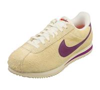 Nike Cortez - Zapatos vintage para mujer (FJ2530-300, clorofila/azul foto claro/leche de coco/vela), Muselina, leche de coco, negro/Viotech, 40.5 EU