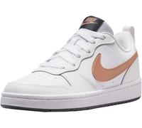 Nike Court Borough Low 2 Baby/Toddler Shoe, White Mtlc Red Bronze Summit White, 38.5 EU
