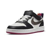Nike Court Borough Low 2 SE, Zapatos de Gimnasia Unisex niños, Summit White Mtlc Pewter Off Noir, 29.5 EU