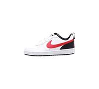 NIKE Court Borough Low 2 (Tdv), Zapatillas Bajas Unisex niños, Blanco (White/University Red/Black), 21 EU