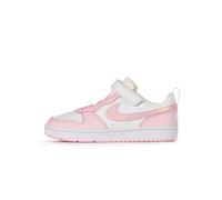 NIKE Court Borough Low RECRAFT (PS), Sneaker, White/Pink Foam, 27.5 EU