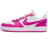 NIKE Court Borough Low Recraft, Sneaker, White/Laser Fuchsia, 38.5 EU