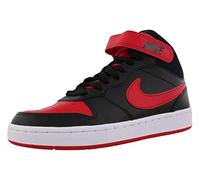 NIKE Court Borough Mid 2 (GS), Sneaker, Black/University Red-White, 39 EU