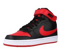 NIKE Court Borough Mid 2 (GS), Zapatillas, Negro (University Red/White), 37.5 EU