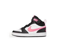 NIKE Court Borough Mid 2, Sneaker, Black/Sunset Pulse/White, 38.5 EU